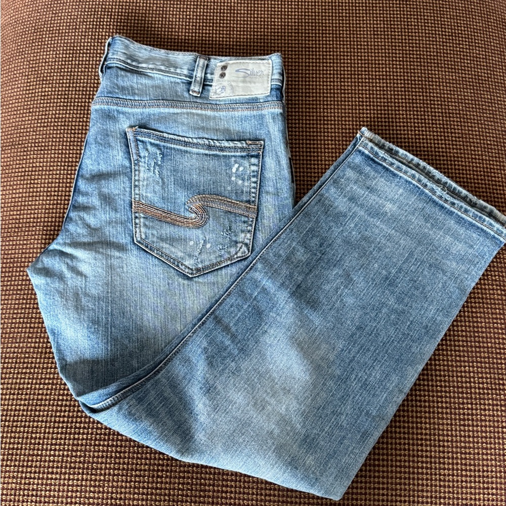 Silver Jeans Blue Straight-Leg Denim Classic